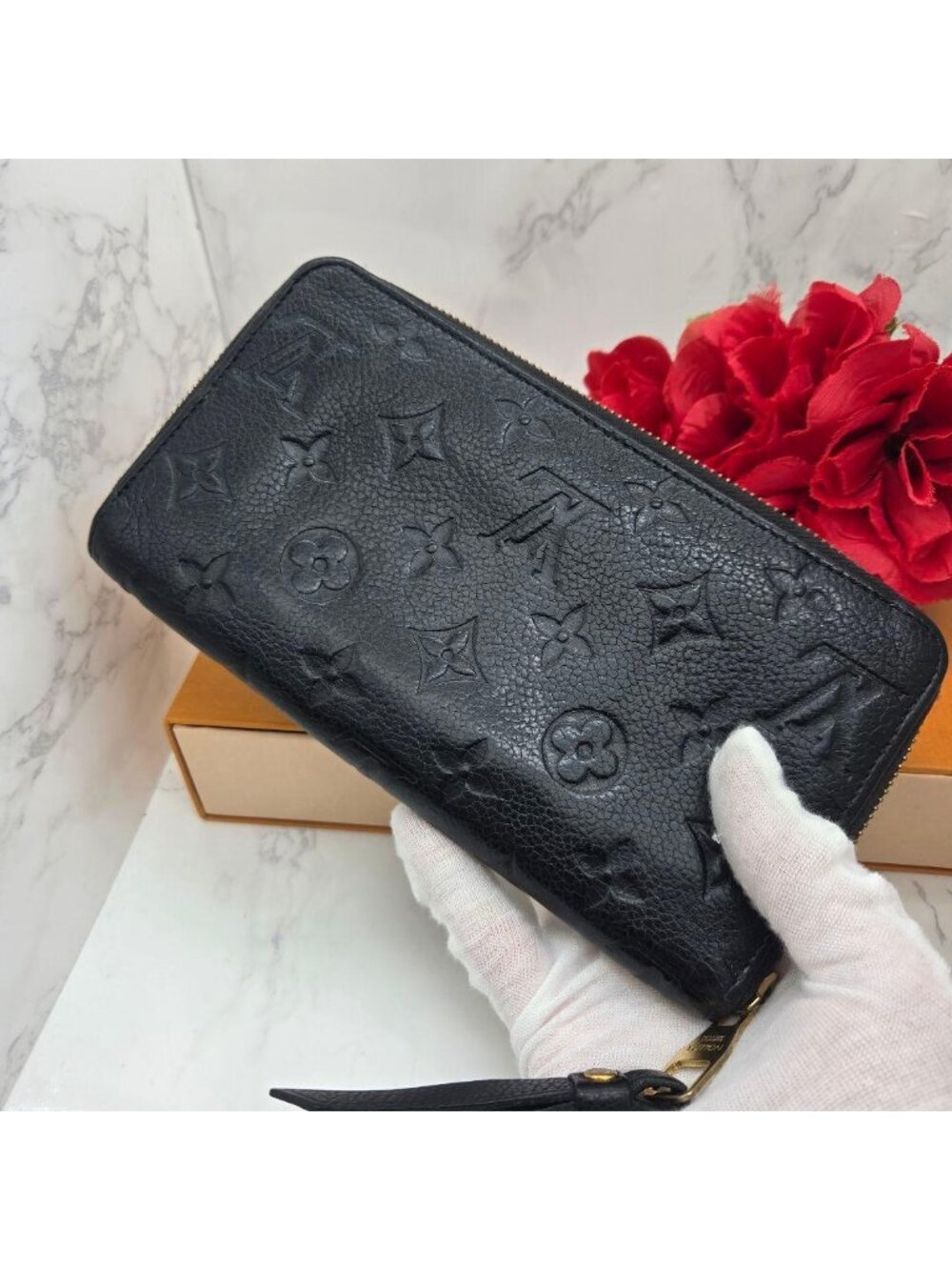Louis Vuitton Monogram Empreinte Zippy Wallet Navy - Picture 3 of 15